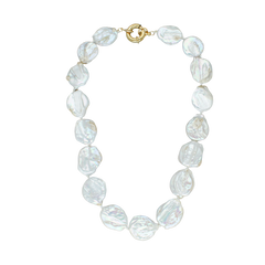 COLLAR PERLA LUNETA BARROCA