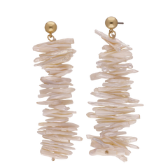 ARETE PERLA BIWA ORO LAMINADO