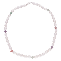 COLLAR PERLA ENTRE COLORES