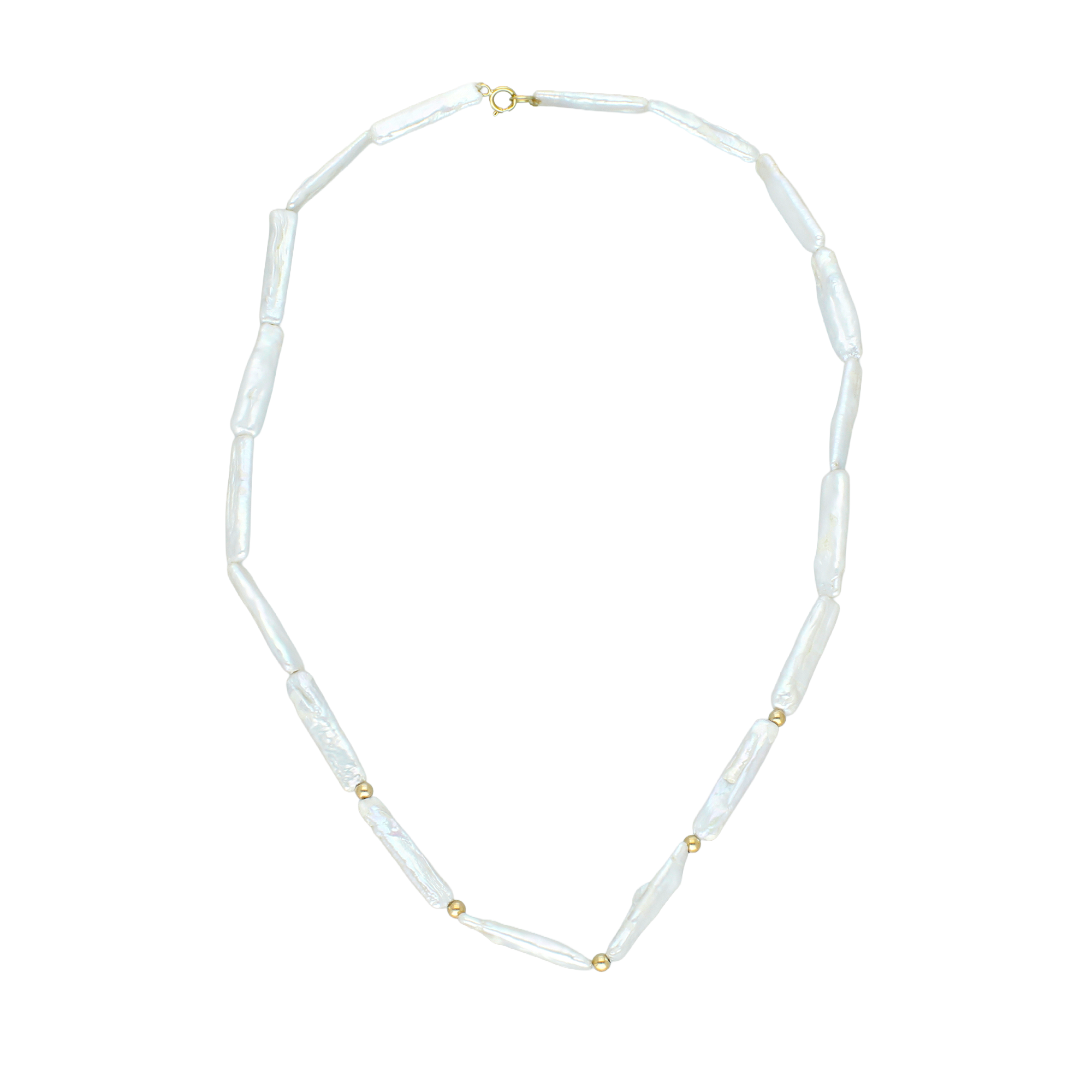 COLLAR PERLA BIWA 10K