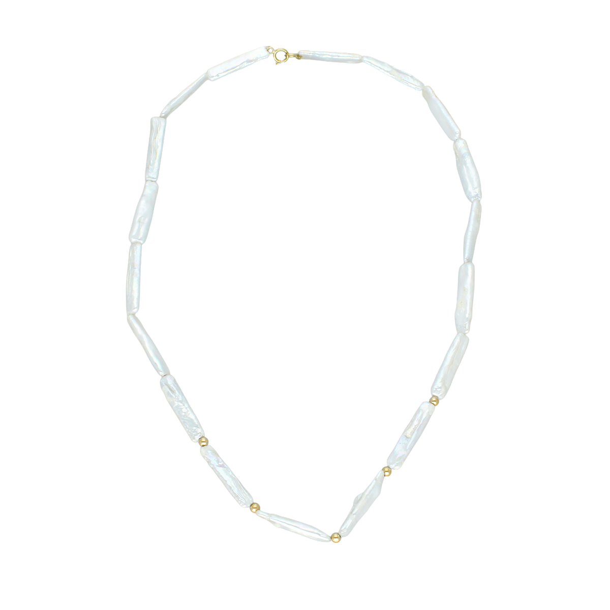 COLLAR PERLA BIWA 10K