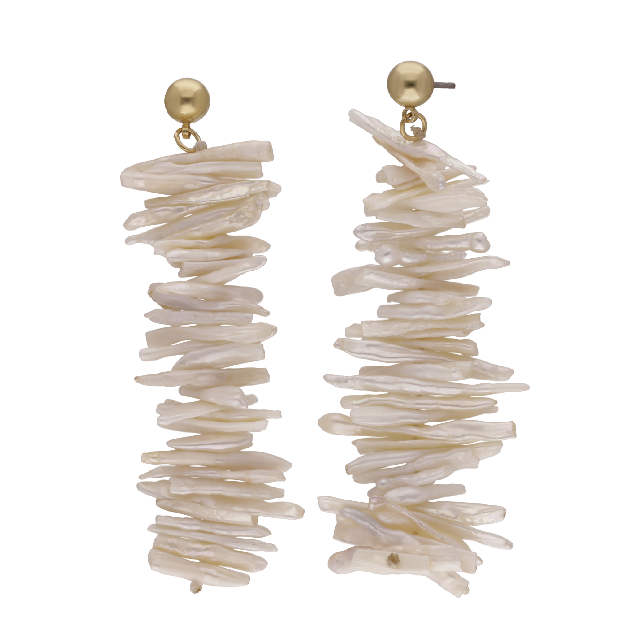 ARETE PERLA BIWA ORO LAMINADO