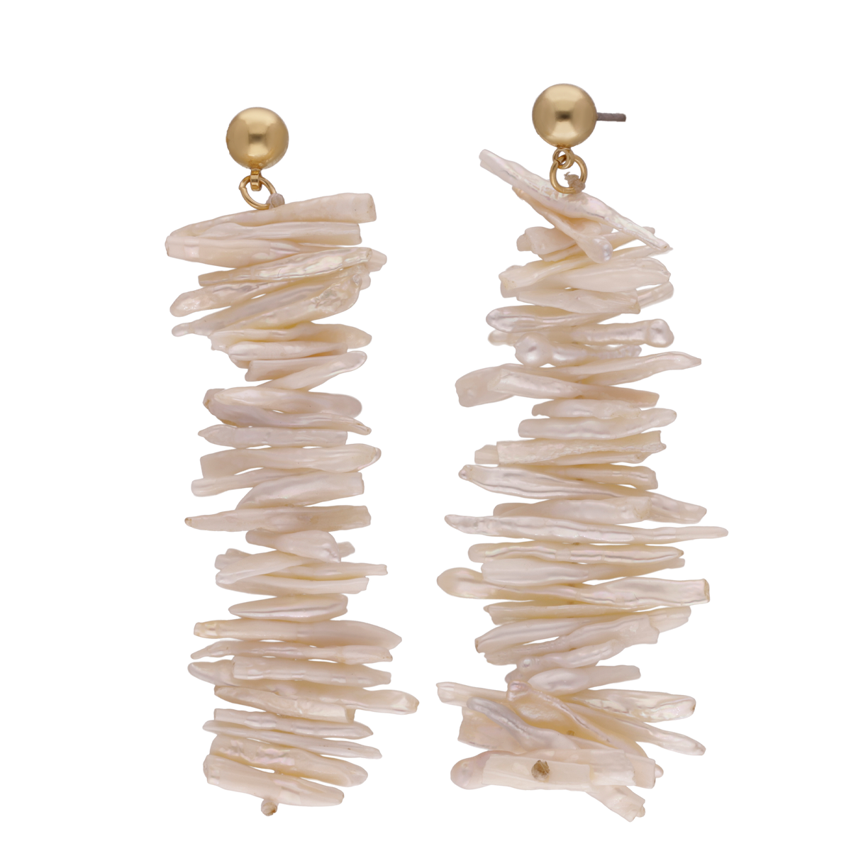 ARETE PERLA BIWA ORO LAMINADO