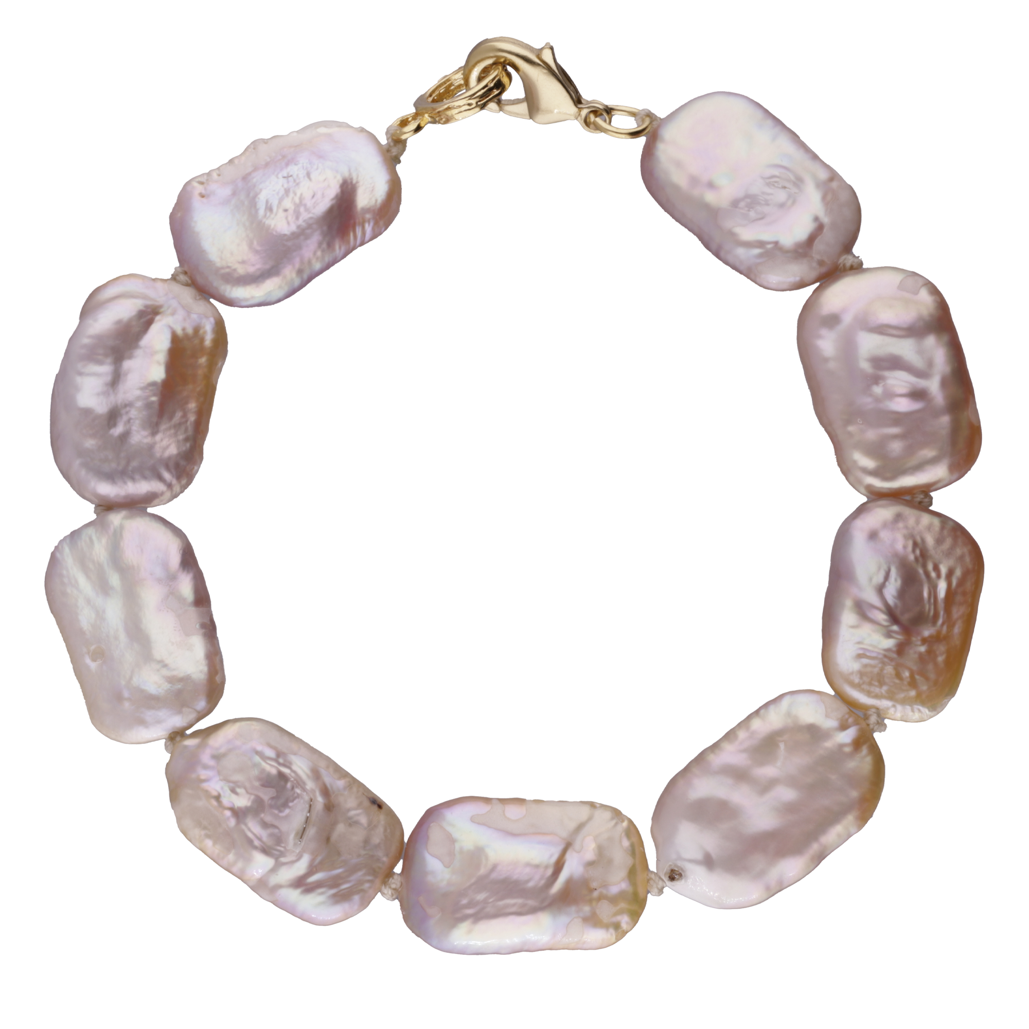 PULSO PERLA BIWA NAT ROSA CUADRO