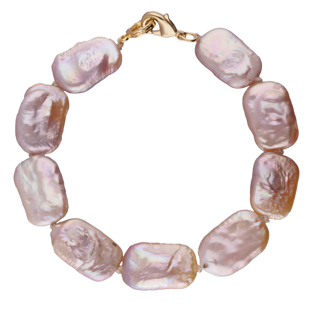PULSO PERLA BIWA NAT ROSA CUADRO