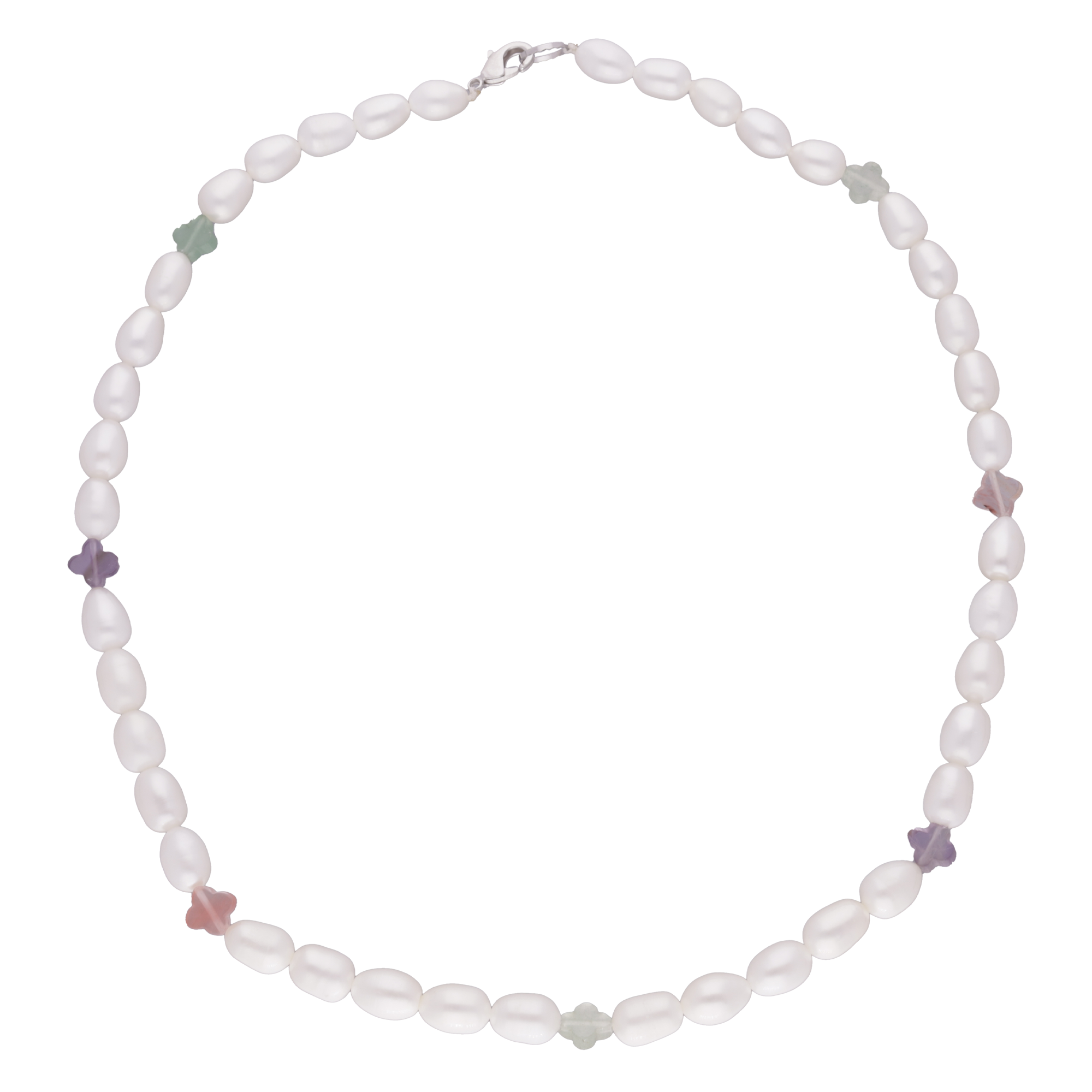 COLLAR PERLA ENTRE COLORES