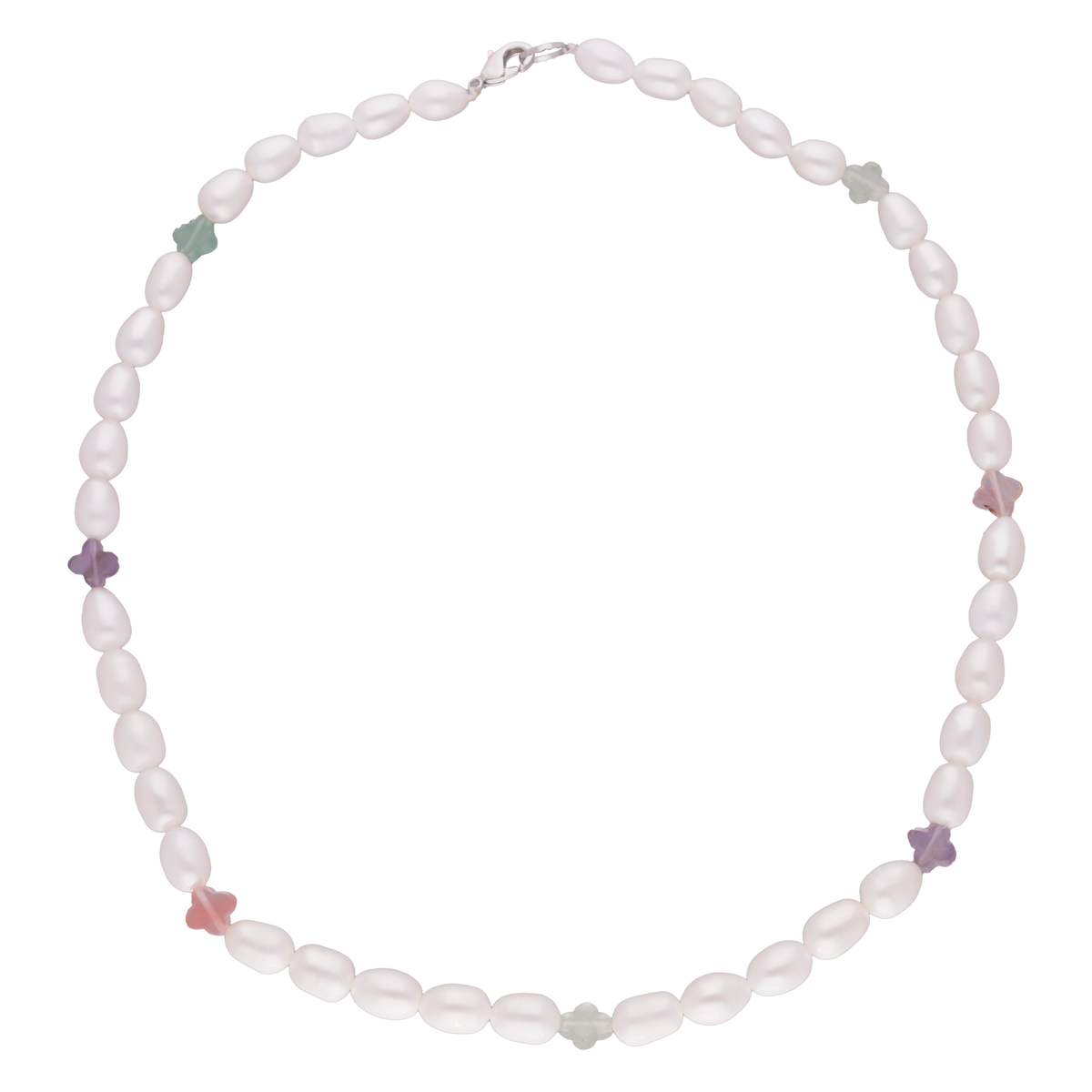 COLLAR PERLA ENTRE COLORES